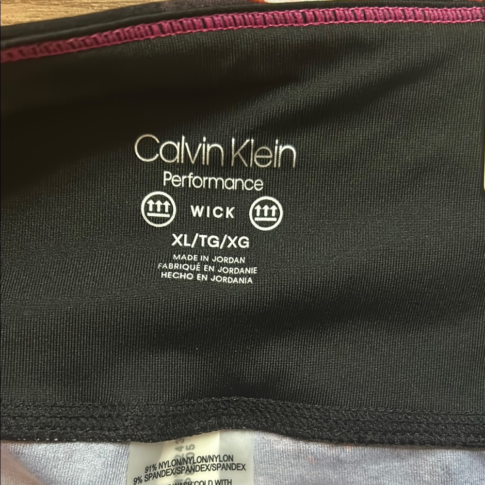 NWT Calvin Klein XL Abstract Print Leggings - Picture 3 of 5